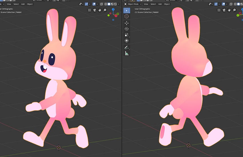 Creating a Rabbit in Blender Part 8